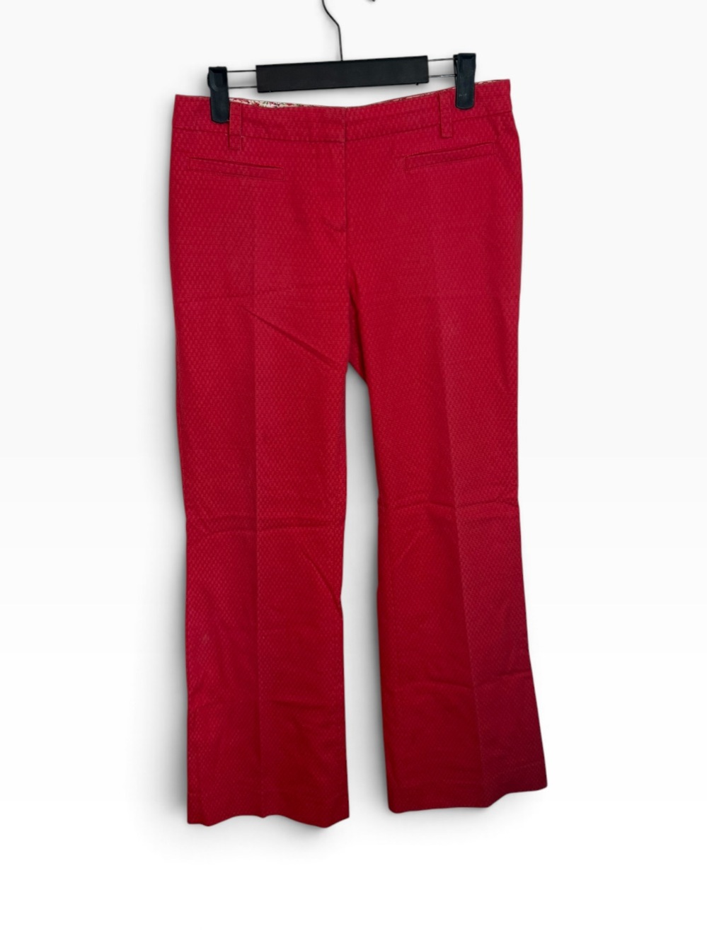 Gregory Vintage Poppy Pink Textured Low Rise Y2K Flare Pants